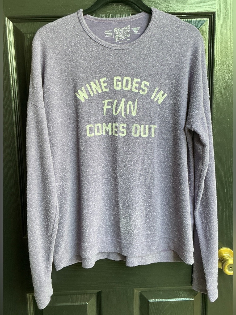 Etro Lavender Crewneck Sweatshirt with Subtle Heather Texture